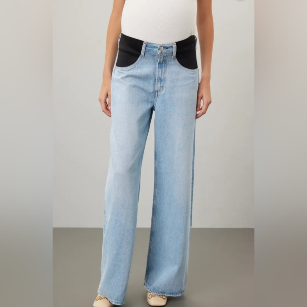 Citizens of Humanity Paloma Denim Maternity Jean Size 28 NEW NWT Side Panel